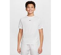 Nike Junior Boys Dri-FIT Short Sleeve Top, White/White/Black, Size S=8-10 Years White/White/Black