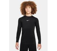 Nike Junior Boys Training Dri-FIT Long Sleeve Top, Black/White, Size Xs=7-8 Years Black/White