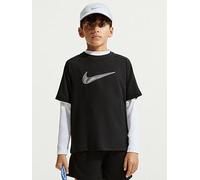 Nike Junior Boys Training Dri-FIT Short Sleeve Top, Black/White, Size S=8-10 Years Black/White