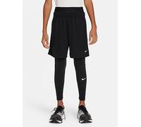Nike Junior Boys Training Tights, Black/Black/White, Size Xs=7-8 Years Black/Black/White
