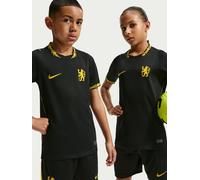 Nike Junior Chelsea 26/27 Dri-Fit Away Stadium Short Sleeve Replica Jersey, Black, Size M Black