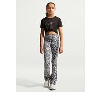Nike Junior Girls Sportswear Studio Leggings, Black/White, Size M=10-12 Years Black/White
