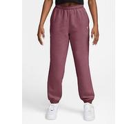 Nike Junior Girls Studio Club Fleece Loose Fit Joggers, Pink Smoke/White, Size M=10-12 Years Pink Smoke/White