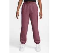 Nike Junior Girls Studio Club Fleece Loose Fit Joggers, Pink Smoke/White, Size Xs=7-8 Years Pink Smoke/White