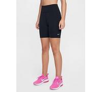 Nike Junior Girls Training Dri-FIT 5 Inch Biker Shorts, Black/White, Size S=8-10 Years Black/White