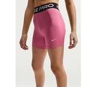 Nike Junior Girls Training Dri-FIT 5 Inch Shorts, Peony/White, Size S=8-10 Years Peony/White