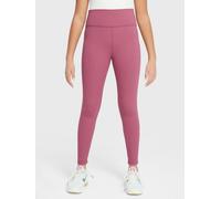 Nike Junior Girls Training Dri-FIT High Waisted Leggings, Peony/White, Size Xs=7-8 Years Peony/White