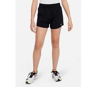 Nike Junior Girls Training Dri-FIT High Waisted Woven Training Shorts, Black/White, Size M=10-12 Years Black/White