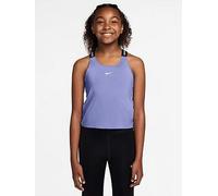 Nike Junior Girls Training Dri-FIT Tank Top, Light Thistle/Black/White, Size Xs=7-8 Years Light Thistle/Black/White