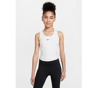 Nike Junior Girls Training Dri-FIT Tank, White/Black, Size M=10-12 Years White/Black