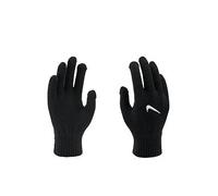 Nike Kids Knit Swoosh Gloves 3.0 Running Training Fitness Winter Gloves Touchscreen Grip, Black/White, S/M