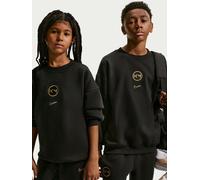 Nike Junior Mbappe Academy Club Fleece Over Sized Crew Sweatshirt, Black, Size Xl Black