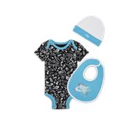 Nike 'Just Doodle It' 3-Piece Boxed Set Baby 3-Piece Bodysuit Set - Blue - Cotton 0-6M