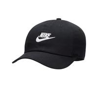 NIKE FB5063-010 K NK Club Cap US CB FUT WSH Hat Unisex Black/White Size 1SIZE