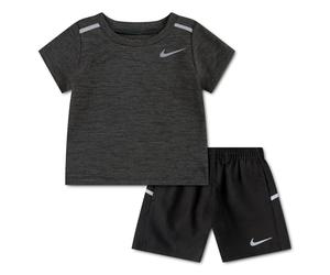 NIKE K NK DF MILER SS TOP SHORT SET