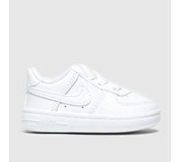 Nike Kids Air Force 1 Crib Baby Trainers in White, Leather, Size: 1.5 UK 1.5