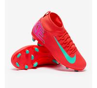 Nike Jr. Mercurial Superfly 10 Club Little/Big Kids' MG High-Top Soccer Cleats - Red 1.5