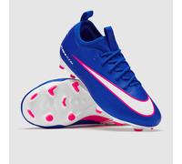 Nike Kids Jr Zoom Vapor 16 Academy FG/MG Football Shoes, Racer Blue/White, 3.5