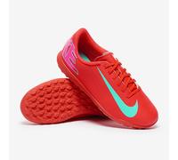 NIKE Jr. Mercurial Vapor 16 Club Sneaker, Ember Glow Aurora Green, 4 UK