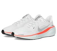 Nike Kids Air Zoom Pegasus 41 (Gs) Running Shoes, White/Metallic Silver/Barely G, 4