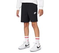 NIKE Kids Club Knit 6In Lbr Shorts, Black/White, 9 Years