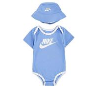 Nike Kids Core Bucket Hat & Bodysuit 2-Pieces Set Sky Blue