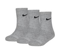 Nike Kids Df Performance Basic Crew Socks, Dk Grey Heather, 4/5 Years