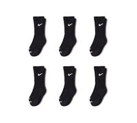 NIKE Kids Dri-Fit Performance Basic Crew (Toddler/Little Kid) Black 4-5 (7-10 Toddler), White/Black, S