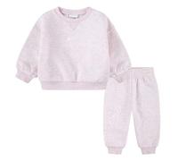 Nike Kids Essential Fleece Crew Set, Pink Foam Heather, 4/5 Years