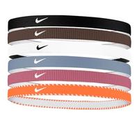 Nike Kids Flex Classic Headbands 6 Pack Headbands Running Training Sports Hairband Set, Black/Tattoo/White, One Size