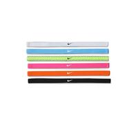 Nike Kids Flex Classic Headbands 6 Pack Headbands Running Training Sports Hairband Set, Volt/Vivid Pink/White, One Size