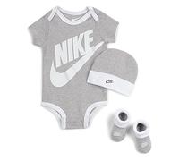 NIKE Kids Futura Logo Set Bodysuit Set - Dark Grey Heather, Size 86/92