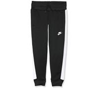 Nike Kids G NSW Heritage Pant Sport Trousers - Black/White/Wolf Grey/White, Small