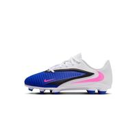 Nike Kids Jr Phantom 6 Low Club FG/MG Football Shoes, Racer Blue/Pink Blast/White, 5.5