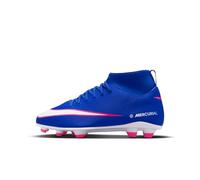 Nike Kids Jr Superfly 10 Club FG/MG Football Shoes, Racer Blue/White, 2