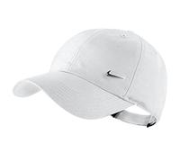 Nike Kid's Metal Swoosh Heritage 86 Cap - White/Metallic Silver, One Size