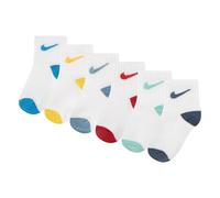 Nike Infant Pop Colour Ankle Sock 6 Pack - Multi - Size 12-24