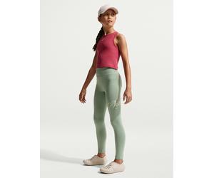 Nike Kids Older Girls High-Waisted Graphic Leggings, Steam/Soft Pearl, Size Xl Team/Soft Pearl
