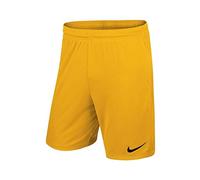 NIKE Kid's Park II Knit Short, yellow (University Gold / Black), X-Large