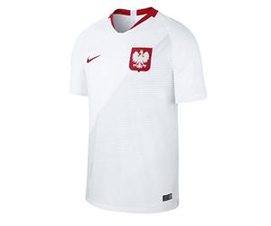 Nike Kids Poland Home Stadium Jersey - White/Sport Red/Sport Red, X-Large