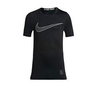 Nike Kids Pro Short Sleeve Top - Black/White, Small