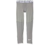 Nike Kids Pro Tights - Carbon Heather/White, M