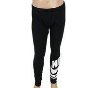 Nike Kids Sportswear Graphic Leggings - Black/White, Small