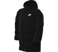 Nike Kids Tf Adp Puffer Mid Thigh Jacket, Black/White, 10/12 Years