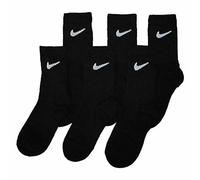NIKE Boys Kids Un0030 Short 6 Pairs Eu 27-35 SOCKS, Black