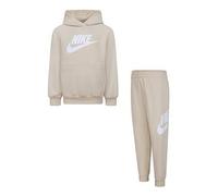 Nike Kids Unisex Club Fleece Hoodie And Joggers Set - Beige, Beige, Size 4-5 Years Beige