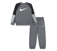 Nike Kids Unisex Lifestyle Essentials Crew Tracksuit, Grey, Size 6-7 Years Grey