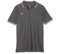 Nike Kids Y Polo Tm Club19 Ss Polo Shirt - Charcoal Heathr/(White), Small