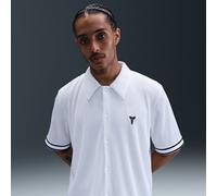 Nike Kobe Men's Pleated Short-Sleeve Basketball Top - White - Polyester XL Extra Tall