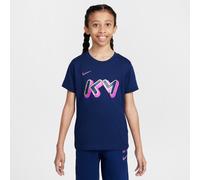 Nike Kylian Mbappé Older Kids' Dri-FIT T-Shirt - Blue - Cotton/Polyester S